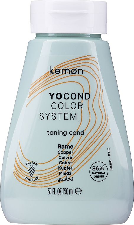 Tonująca odżywka do włosów Miedź - Kemon Yo Cond Color System — Zdjęcie N1