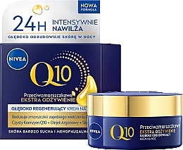 Kup Przeciwzmarszczkowy odbudowujący krem na noc - NIVEA Visage Q10 Power Extra Night Cream