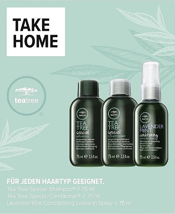 Zestaw - Paul Mitchell Take Home Kit Tea Tree Special (shm/75ml + cond/75ml + spray/75ml) — Zdjęcie N1