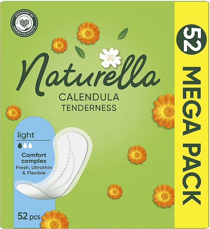 Codzienne wkładki higieniczne Calendula Tenderness, 52 szt. - Naturella Calendula Tenderness Light — Zdjęcie N2