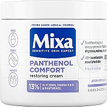 Krem do twarzy, ciała i rąk - Mixa Panthenol Comfort Restoring Cream — Zdjęcie N1