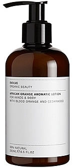 Balsam do rąk i ciała o zapachu afrykańskiej pomarańczy - Evolve Beauty Hand & Body Lotion  — Zdjęcie N2