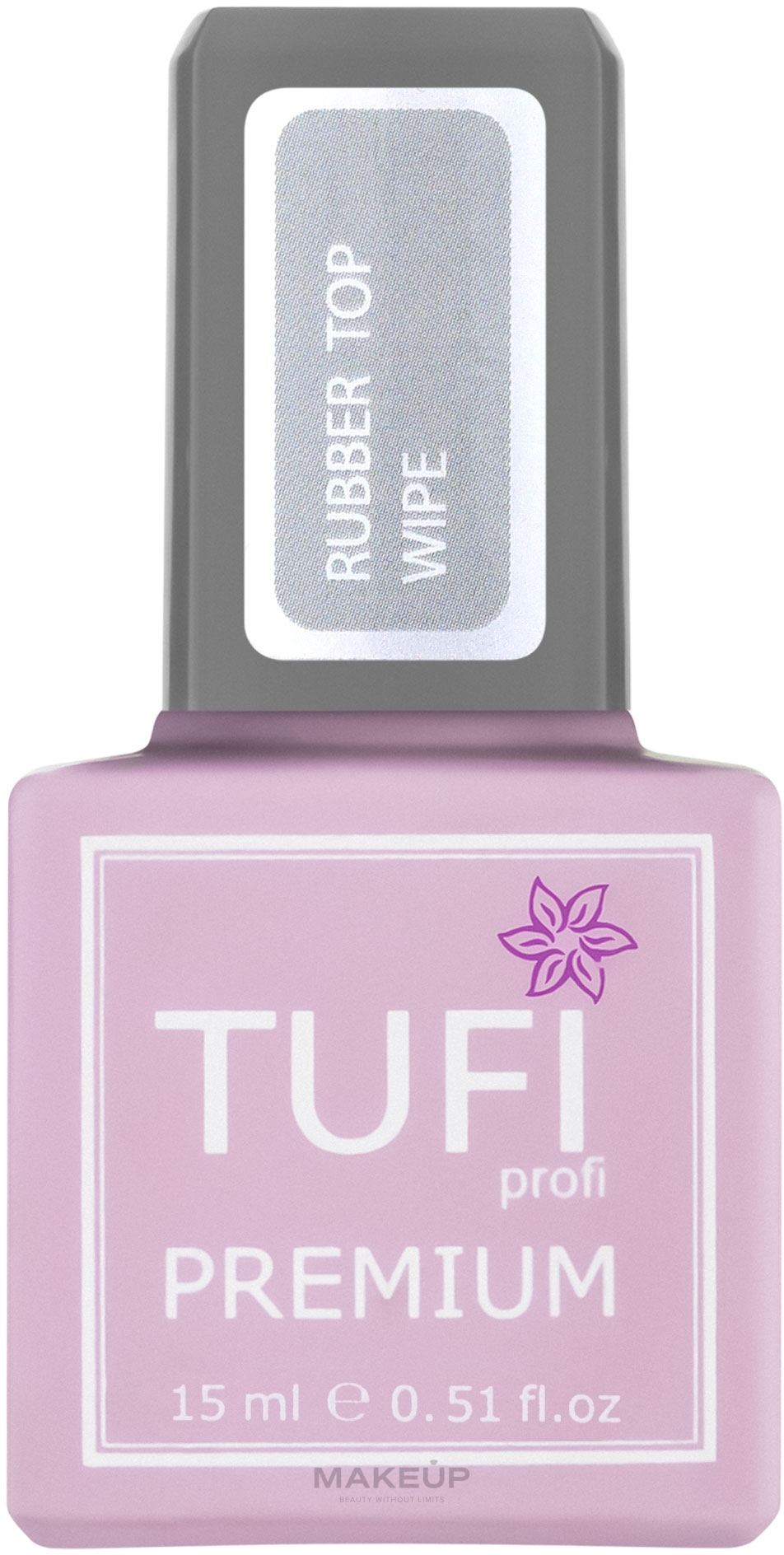 Baza pod lakier hybrydowy - Tufi Profi Premium Rubber Top Wipe — Zdjęcie 15 ml