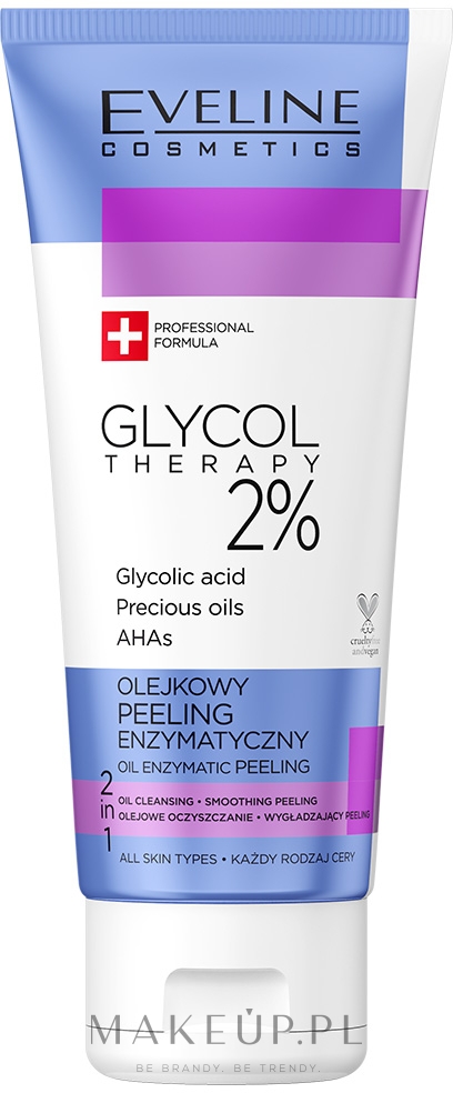 Olejkowy peeling enzymatyczny - Eveline Cosmetics Glycol Therapy 2% — Zdjęcie 100 ml