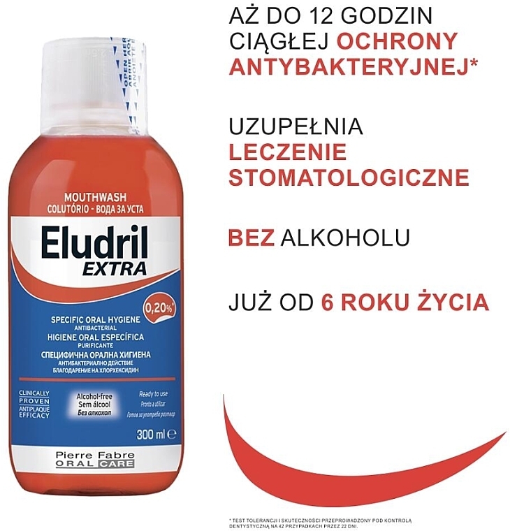 Antybakteryjny płyn do płukania jamy ustnej - Pierre Fabre Oral Care Eludril Extra Mouthwash — Zdjęcie N6