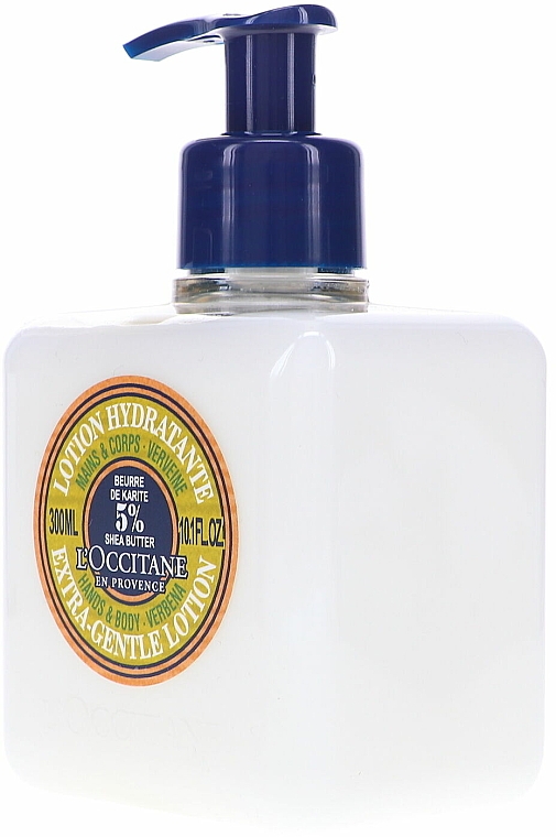 Balsam do rąk i ciała z aloesem i kokosem - L'Occitane Shea Butter Hands & Body Verbena Extra-Gentle Lotion — Zdjęcie N2