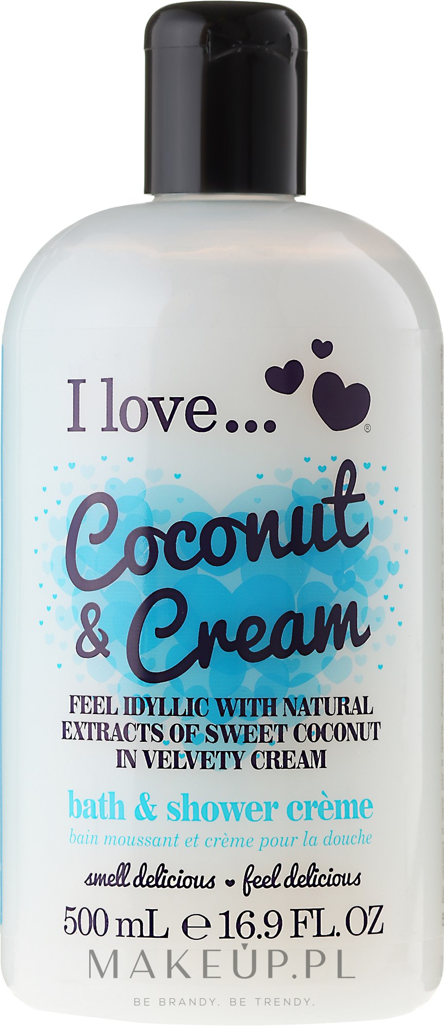 Krem do kąpieli i pod prysznic Kokos i śmietanka - I Love... Coconut & Cream Bubble Bath And Shower Crème — Zdjęcie 500 ml