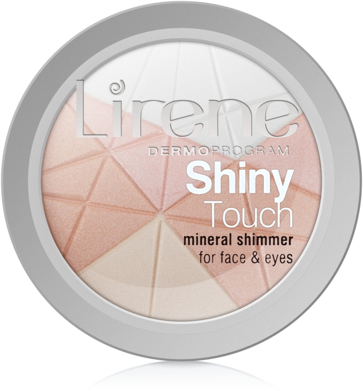 Mineralny rozświetlacz do twarzy i oczu - Lirene Shiny Touch Mineral Shimmer — Zdjęcie N2
