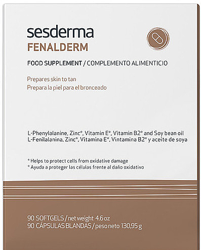 Suplement diety na przebarwienia - SesDerma Laboratories Fenalderm Capsules — Zdjęcie N1