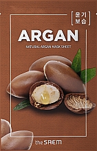 Kup Maska na tkaninie z naturalnymi ekstraktami Olej arganowy - The Saem Natural Argan Mask Sheet 