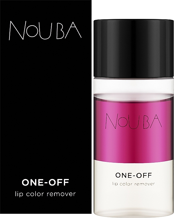 Dwufazowy płyn do demakijażu ust - NoUBA One-Off Lip Color Remover — Zdjęcie N2