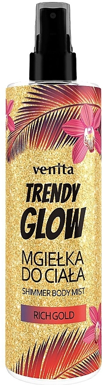 Mgiełka do ciała Rich Gold - Venita Trendy Glow Shimmer Body Mist — Zdjęcie N1