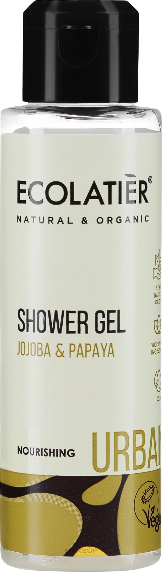 Odżywczy żel pod prysznic Jojoba i papaja - Ecolatier Urban Shower Gel — Zdjęcie 100 ml