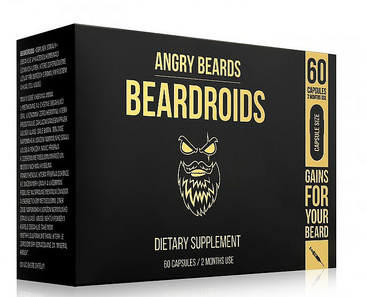 Witaminy na porost brody - Angry Beards Beardoids — Zdjęcie N1