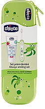 Podróżny zestaw zielony dla dzieci - Chicco (Toothbrush + Toothpaste 50 ml) — Zdjęcie N2
