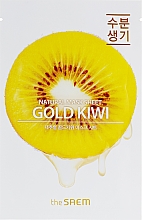 Kup Maseczka w płachcie do twarzy z ekstraktem z kiwi - The Saem Natural Gold Kiwi Mask Sheet