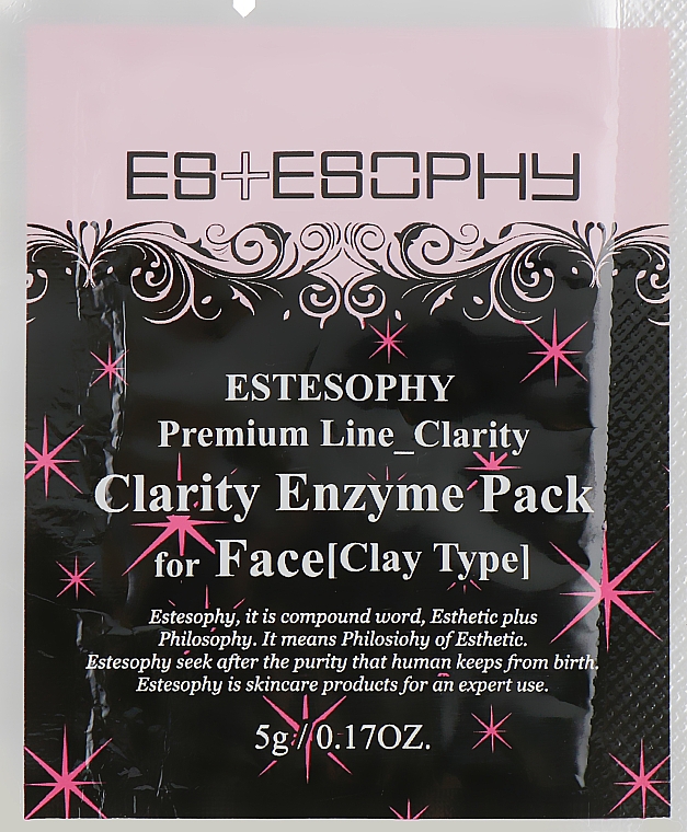 Głęboko oczyszczająca maseczka do twarzy z enzymami - Estesophy Premium Line Clarity Enzyme Pack for Face — Zdjęcie N1