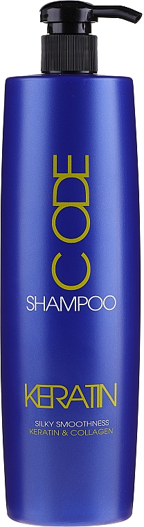 Wygładzający szampon do włosów z keratyną i kolagenem - Stapiz Keratin Silky Smoothness Shampoo — Zdjęcie N2