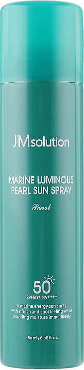 Spray do twarzy z filtrem przeciwsłonecznym - JMsolution Marine Luminous Pearl Sun Spray Pearl SPF50+ PA++++ — Zdjęcie N2