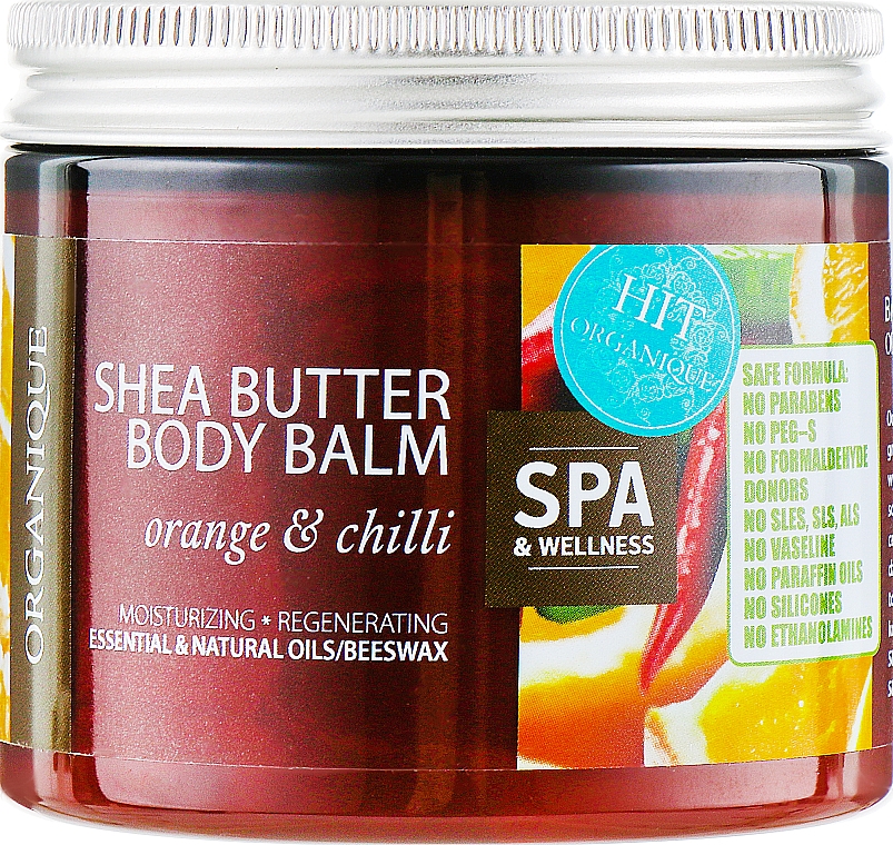 Balsam do ciała Pomarańcza i chili - Organique Organique Shea Butter Body Balm Orange and Chilli — Zdjęcie N2