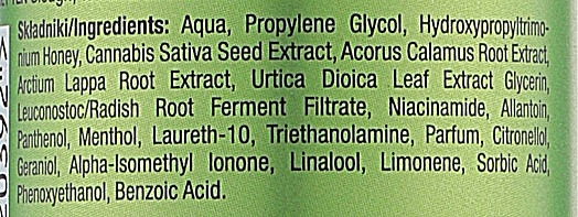 Regulująca odżywka-wcierka do skóry głowy i włosów przetłuszczających się - Joanna Cannabis Seed Herbal Extracts Rub-on Conditioner — Zdjęcie N2