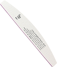 Dwustronny pilnik do paznokci 100/100, twardy, biały - Peggy Sage 2-Way Half-Moon Nail File — Zdjęcie N1