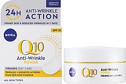 Odżywczy krem na dzień przeciw zmarszczkom - NIVEA Q10 Power Anti-Wrinkle + Firming Normal Skin Cream — Zdjęcie N2
