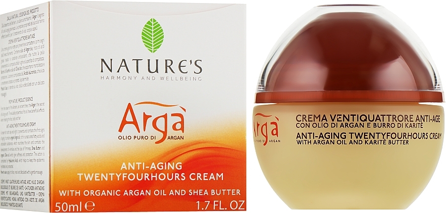 Krem do twarzy z olejkiem arganowym - Nature's Arga Crema Antiage — Zdjęcie N2