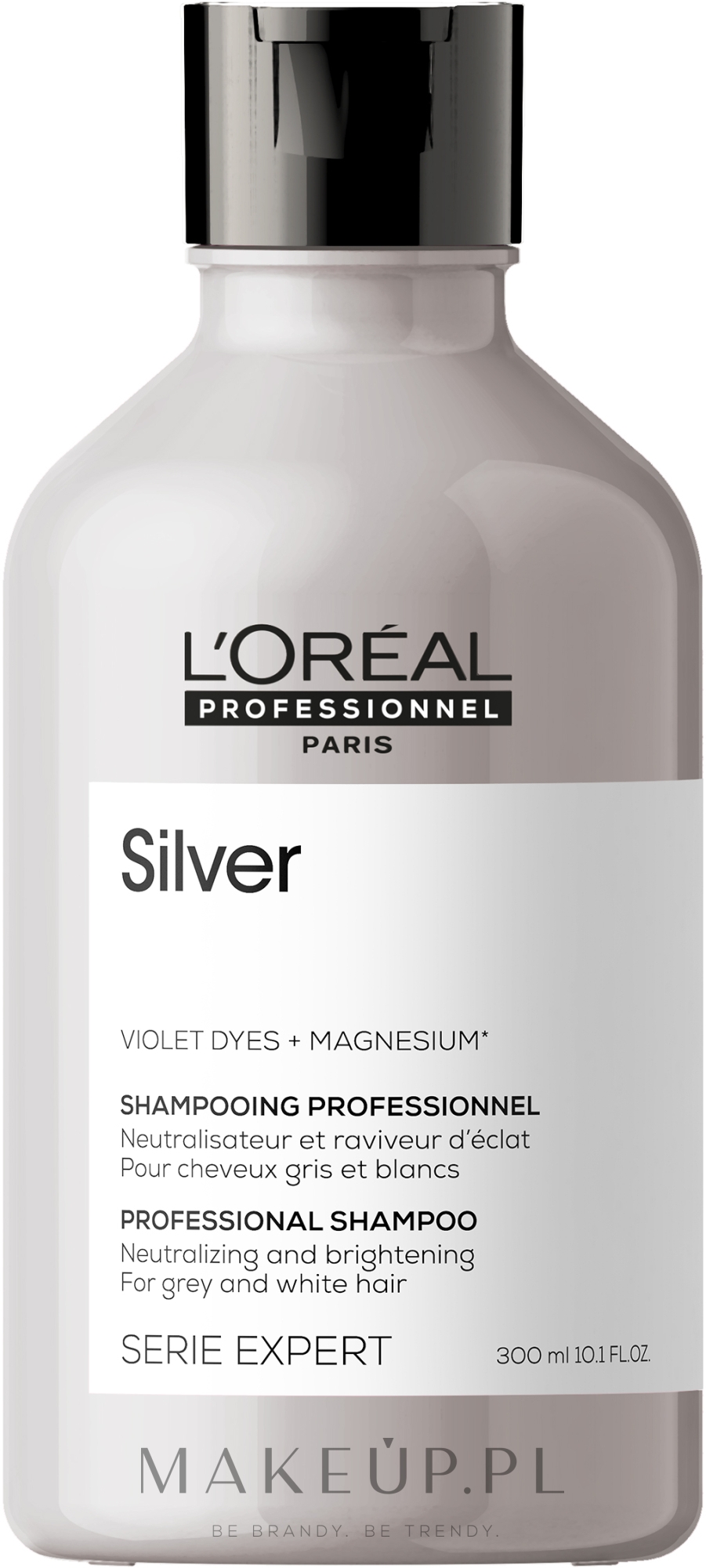 Rozjaśniający szampon do włosów siwych - L'Oreal Professionnel Serie Expert Magnesium Silver Shampoo — Zdjęcie 300 ml NEW
