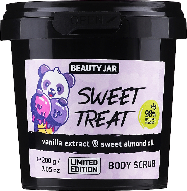 Scrub do ciała z ekstraktem z wanilii i olejem ze słodkich migdałów - Beauty Jar Sweet Treat Vanilla Extract & Sweet Almond Oil Body Scrub — Zdjęcie N1