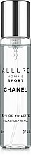 Chanel Allure Homme Sport - Woda toaletowa (travel spray/20ml + wymienne wkłady/2x20ml) — Zdjęcie N2