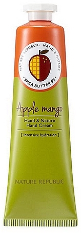 Nawilżający krem do rąk - Nature Republic Hand and Nature Hand Cream Mango — Zdjęcie N1