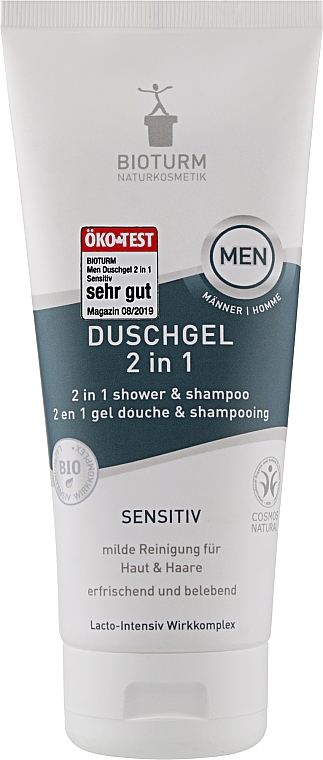 Żel pod prysznic i szampon dla mężczyzn - Bioturm 2 In 1 Shower & Shampoo No.128 — Zdjęcie N1