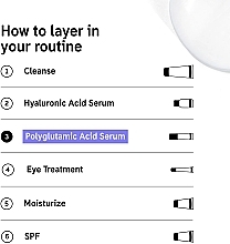 Serum z kwasem poliglutaminowym - The Inkey List Polyglutamic Acid Serum — Zdjęcie N3