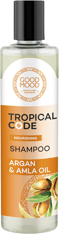 Szampon do włosów z olejem arganowym i amlą - Good Mood Tropical Code Nourishing Shampoo Argan & Amla Oil — Zdjęcie N1