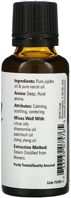 Olejek neroli - Now Foods Essential Oils 100% Pure Neroli — фото N2
