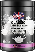 Ochronna mleczna maska do wszystkich rodzajów włosów - Ronney Professional Classic Latte Pleasure Protective Mask — Zdjęcie N2