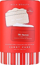 Kup Zestaw - NCLA Beauty Candy Cane Body Care Set (b/butter/100g + b/scrub/100g)