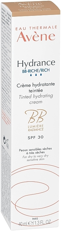 Krem BB - Avene Hydrance BB-Rich Tinted Hydrating Cream SPF30 — Zdjęcie N3