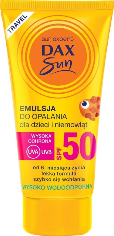 Emulsja do opalania dla dzieci i niemowląt SPF 50 - Dax Sun Emulsion 