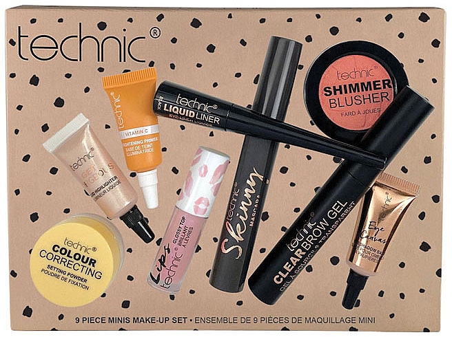 Zestaw, 9 produktów - Technic Cosmetics Mini Makeup Set — Zdjęcie N1