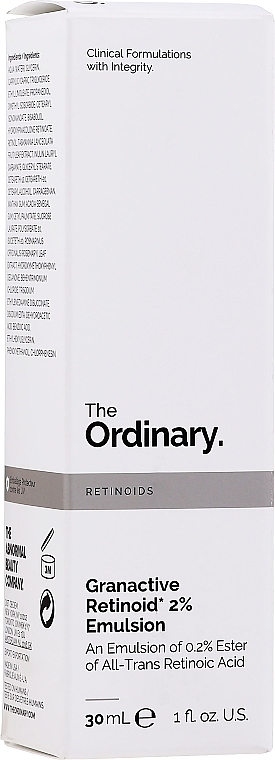 Emulsja do twarzy z retinoidem 2% - The Ordinary Granactive Retinoid 2% Emulsion — Zdjęcie N2