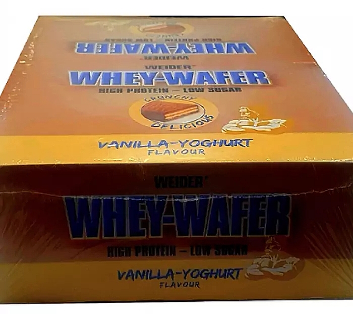 Baton proteinowy - Weider Whey-Wafer Vanilla Yoghurt — Zdjęcie N1