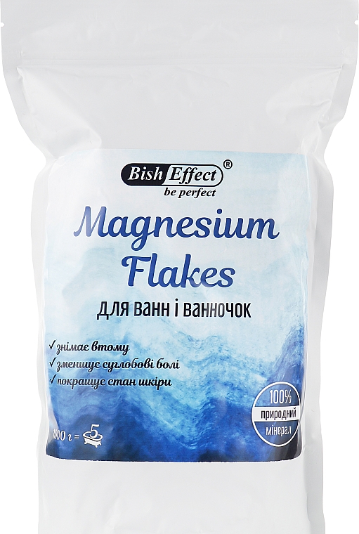 Krystaliczny koncentrat do wanny Magnezowe płatki - Bisheffect Magnesium Flakes — Zdjęcie N2