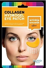 PREZENT! Wygładzające kolagenowe płatki pod oczy ze złotem i kwasem hialuronowym - Beauty Face Collagen Hydrogel Eye Mask — Zdjęcie N1