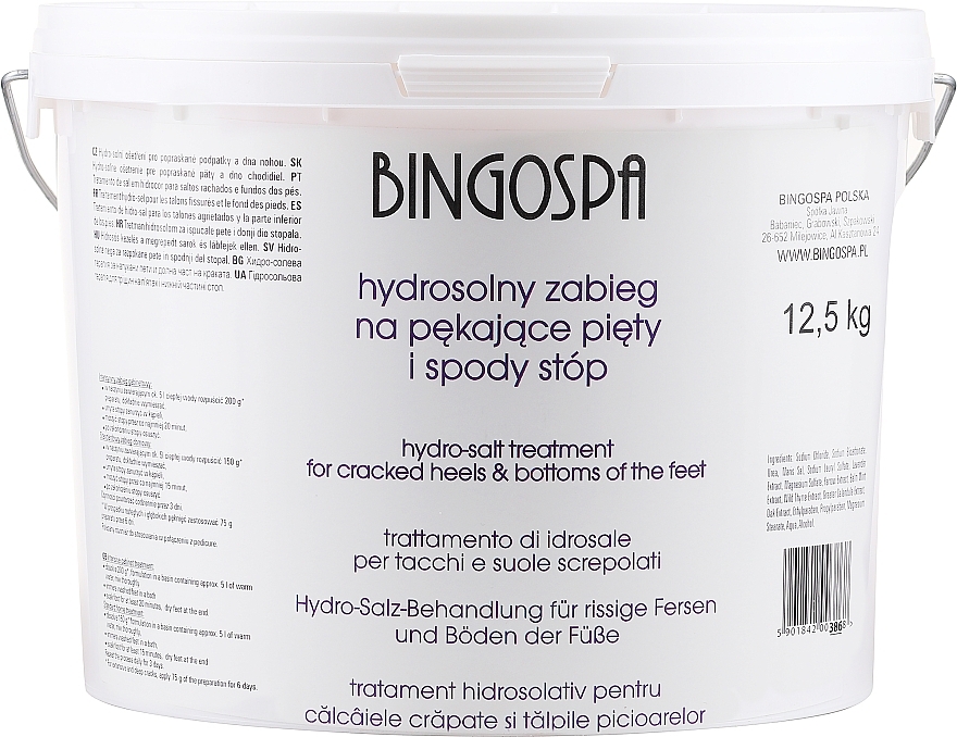 Hydrosolny zabieg na pękające pięty i spody stóp - BingoSpa Salt Treatment — Zdjęcie N3