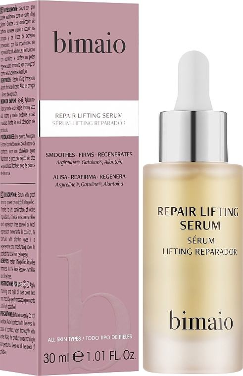 WYPRZEDAŻ Rewitalizujące serum liftingujące do twarzy - Bimaio Repair Lifting Serum * — Zdjęcie N2