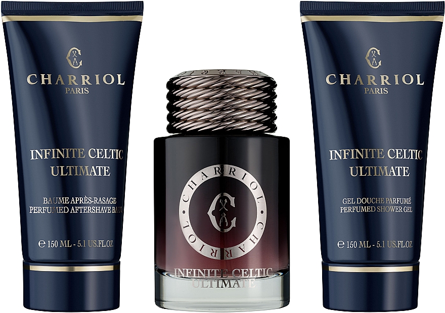 Charriol Infinite Celtic Ultimate - Zestaw (edp 100 ml + sh/gel 150 ml + af/sh/balm 150 ml) — Zdjęcie N2