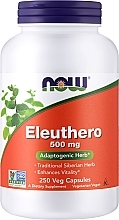 Kapsułki Żeń-szeń syberyjski, 500 mg - Now Foods Eleuthero — Zdjęcie N2