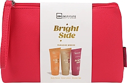 Kup PRZECENA! Zestaw - IDC Institute Bright Side Bath Gift Set (b/wash/100ml + b/scrub/100ml + b/lot/100ml + bag/1pcs) *